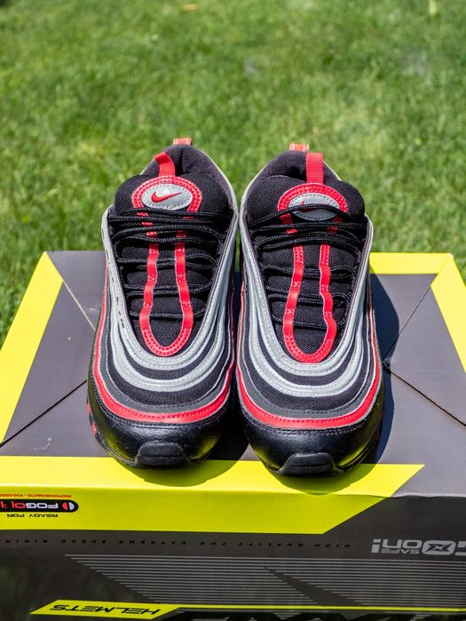 Nike Air Max 97 Black Red Silver