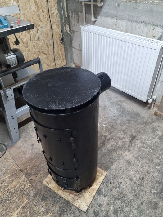 Soba rotunda din fier