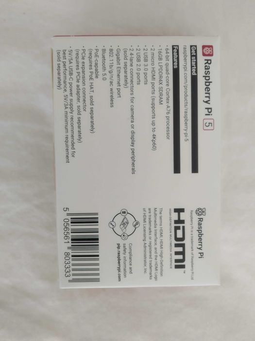 Raspberry Pi 5, 16GB RAM