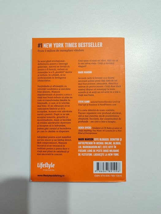 NOU Carte "Arta subtilă a nepăsării"