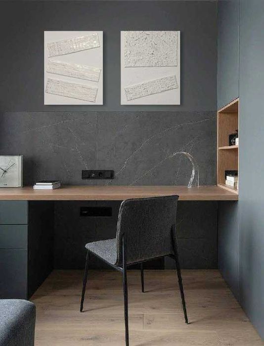 Картина текстурная, белая с золотом картина 50х40