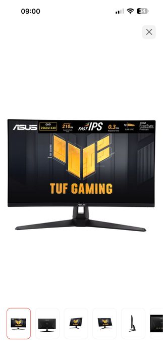 Монитор 27" asus tuf gaming VG27AQ5A