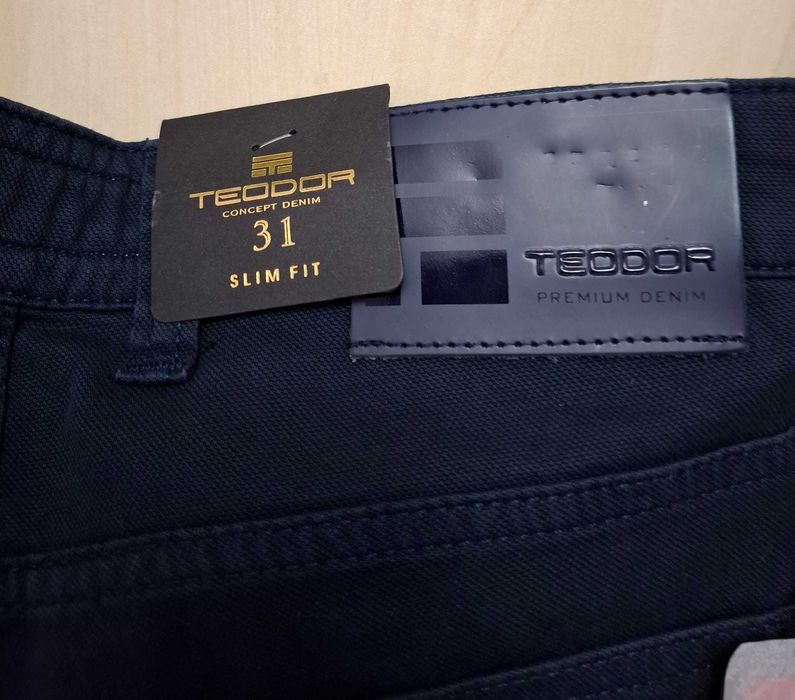 Тъмно-син мъжки официален панталон Teodor размер - 31
