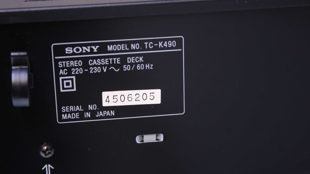 Deck Sony TC-K490(3 head).