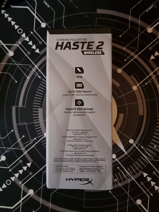 Mouse NOU GAMMING HASTE2 60g Wireless Bluetooth