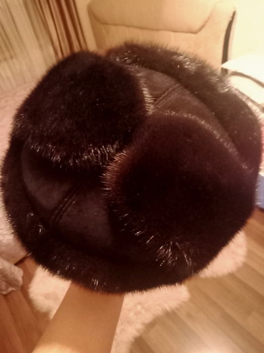 Шапка норковый новый