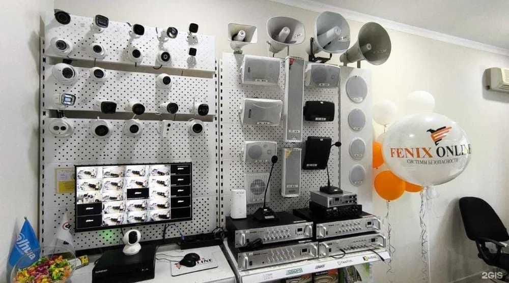 ВИДЕОНАБЛЮДЕНИЕ + сигнализация + фон. музыка с Установкой " ПОД КЛЮЧ"