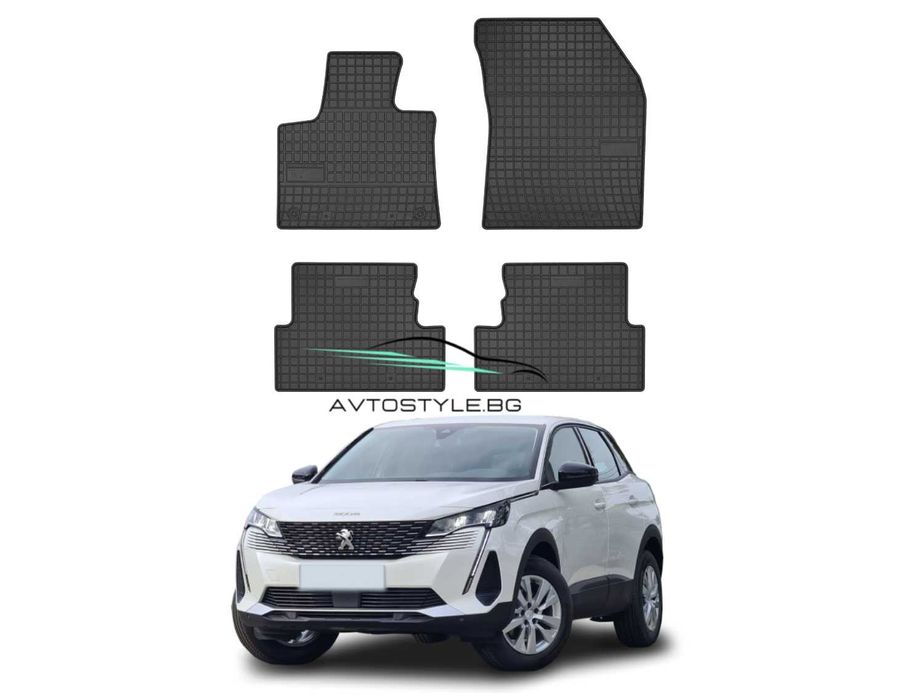 Гумени стелки за Peugeot 3008 ,2016-2023 г., Frogum - El Toro