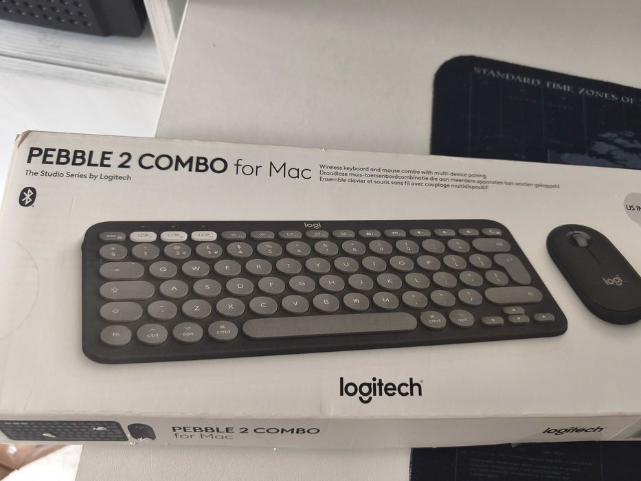 Kit tastatura + mouse Pebble 2 Combo for Mac, Tonal graphite
