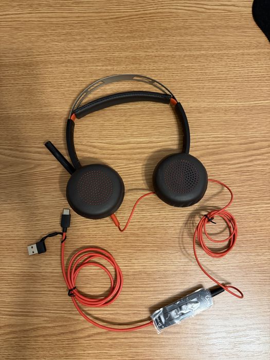 Casti cu microfon Poly - jack si USB-C