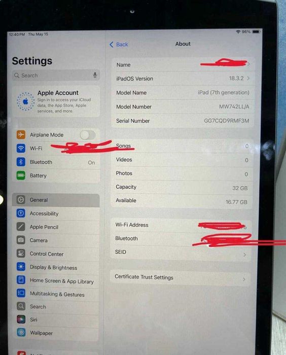 iPad 7 | ИДЕАЛ Отличное состояние |  90%+ Ёмкость батареи + BONUS