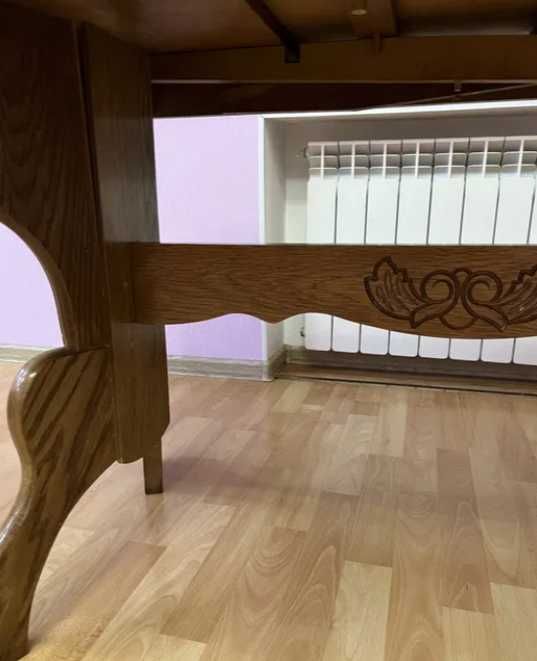 Стол деревянный настоящий румынский дуб