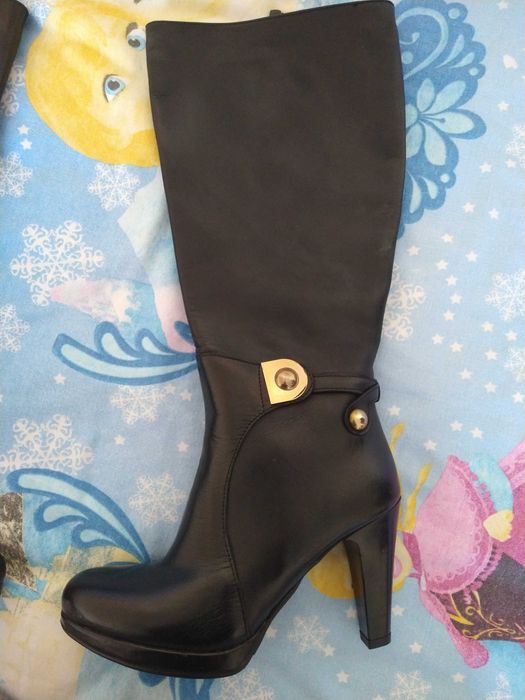 Нови естествена кожа ботуши