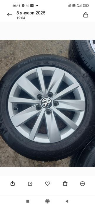 Продавам джанти за vw пасат