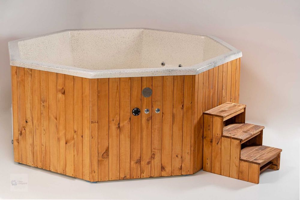 Ciubar din fibră de sticlă cu hidromasaj