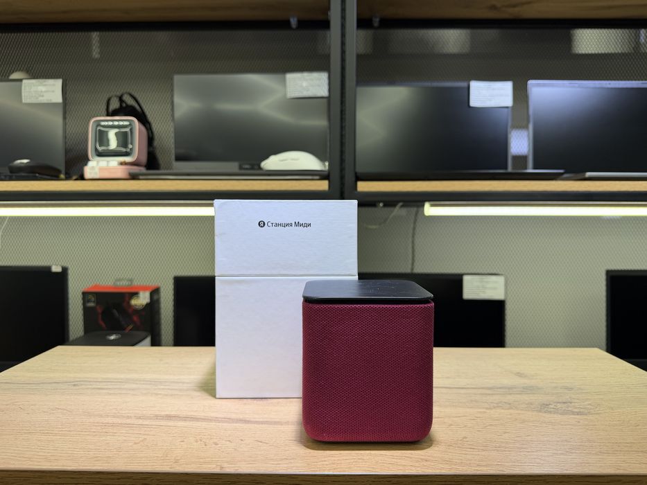 Яндекс Станция Миди, малиновый, YNDX-00054, 1593/A10
