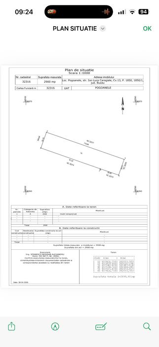 Teren 2900mp /// Deschidere 24ml/// Zona în dezvoltare cu potențial