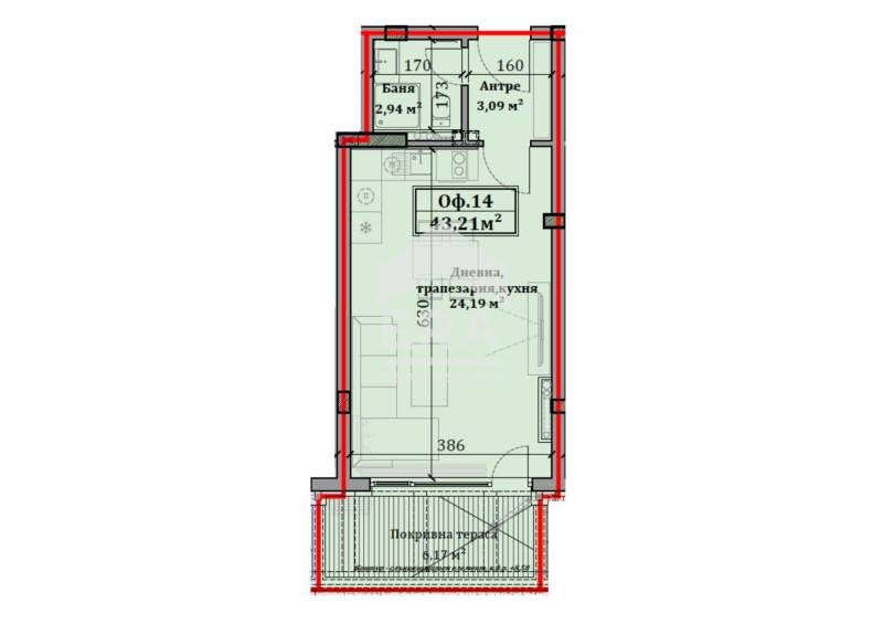 Продава се Офис в София, Студентски град - 52 кв.м за 2193 €/кв.м - Снимка #7