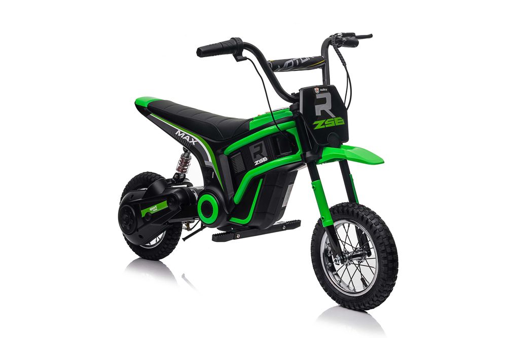 Motocicleta electrica Kinderauto Enduro 350W 24V roti gonflabile Green