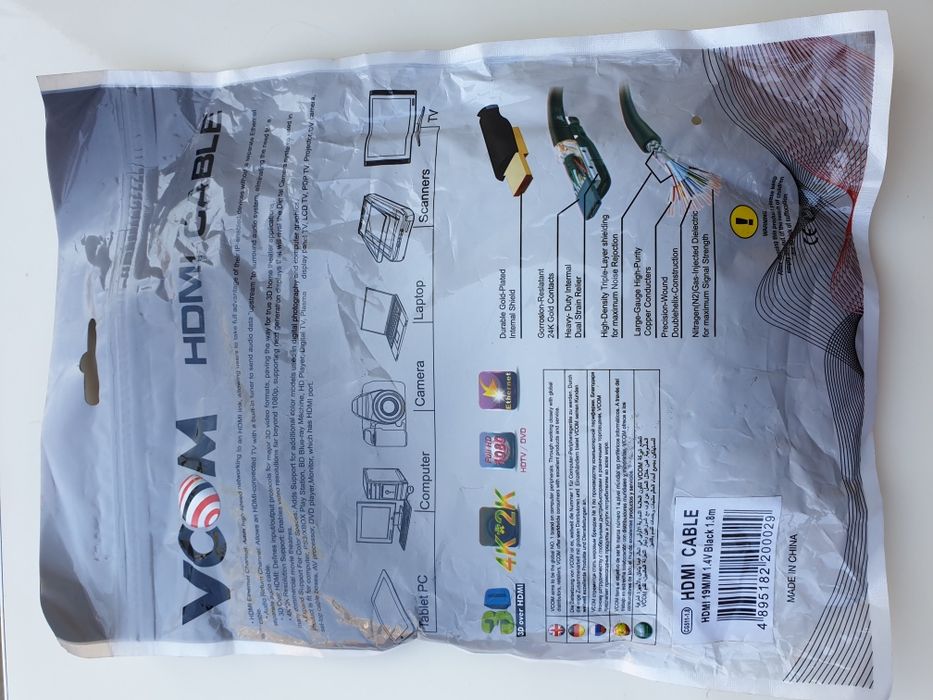 Cablu hdmi gold 1,8m