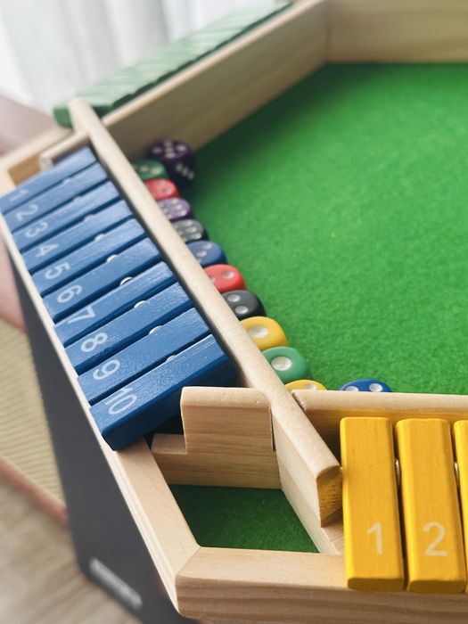 Joc nou lemn colorat creativ competitiv shut de box sase persoane mare