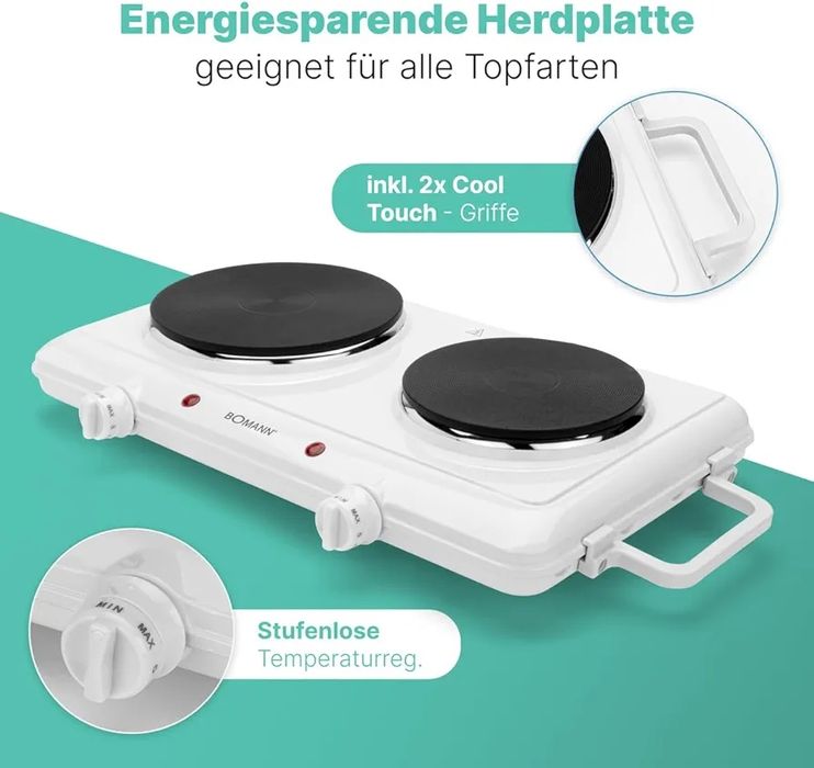 Нов двоен котлон Bomann DKP 5028 CB бял