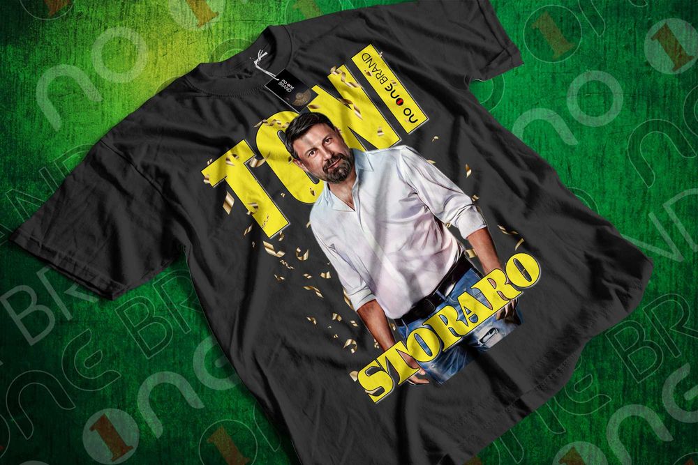 Тениска с уникални щампи на краля на поп-фолка Тони Стораро ДТФ/DTF