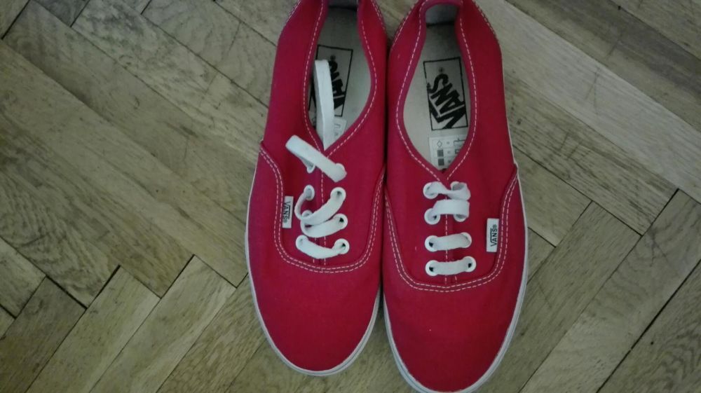 Vans гуменки червени, номер 38 ,uk 5 - унисекс