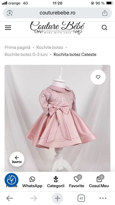 Rochiță elegantă 1/2 ani