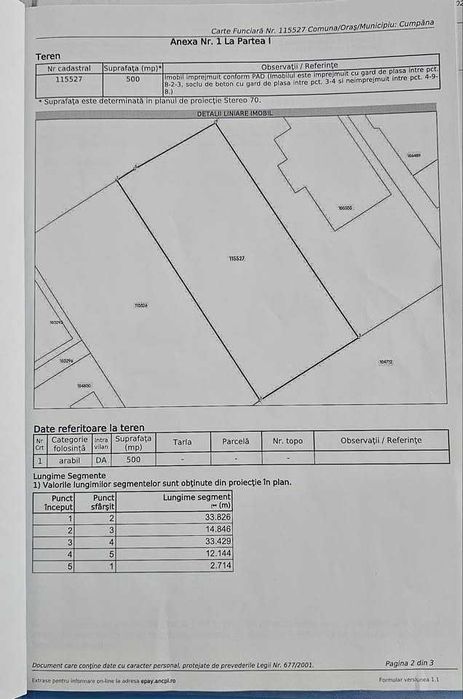 teren Cumpana zona foarte buna
