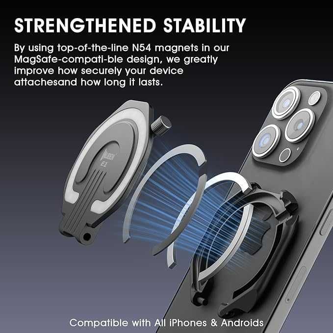 Магнитна LED Лампа за Телефон / Фенер Wuben E1 (MagSafe) - 300 Лумена