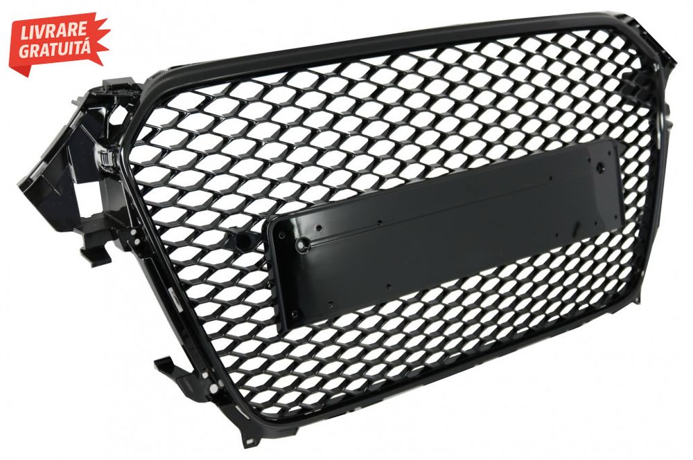 Grila Centrala AUDI A4 B8 Facelift (2012-2015) RS Design Negru Lucios