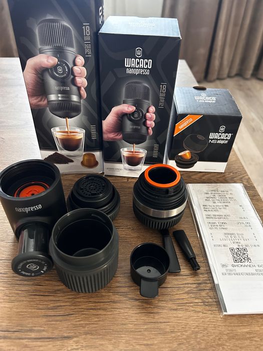 Wacaco Nanopresso + NS Adapter за Nespresso капсули – като нова