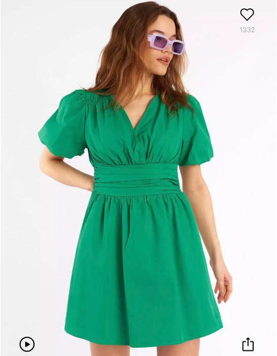 Зелена лятна рокля