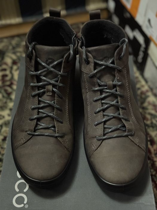 Мужские ботинки ECCO натуральный нубук Оригинал