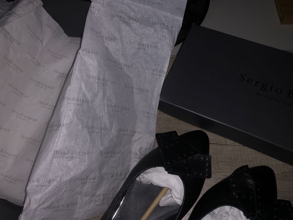 Balerini piele Sergio Bardi, noi cu eticheta, mar. 39