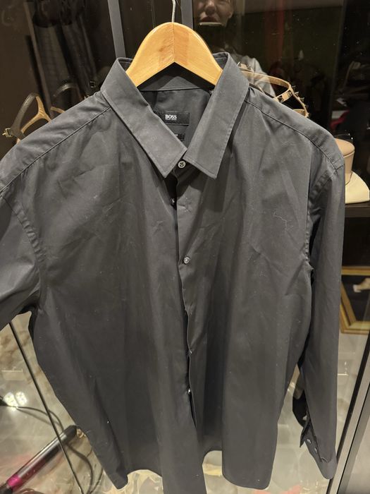 Черна мъжка риза Boss