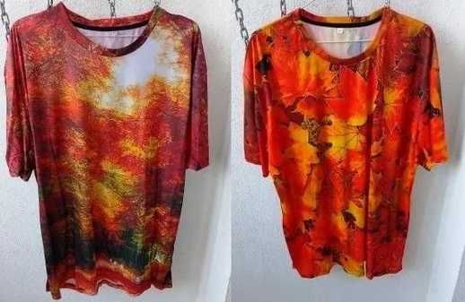 24 полиестерни цветни тениски 4-6 xl