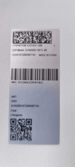 Invertor HUAWEI (10 Kw și 5 Kw)