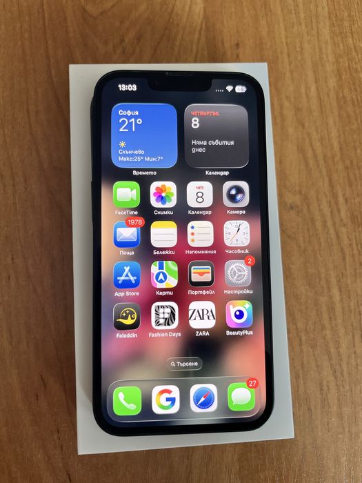 Apple iPhone 13 128GB Midnight - МНОГО ЗАПАЗЕН!