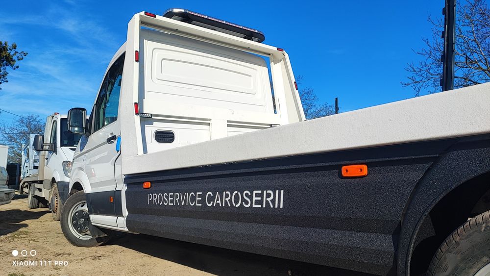 Caroserie platforma hidraulica culisabila rabatabila