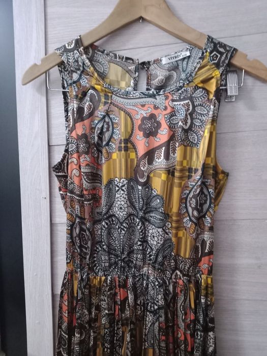 Платье атласное длинное