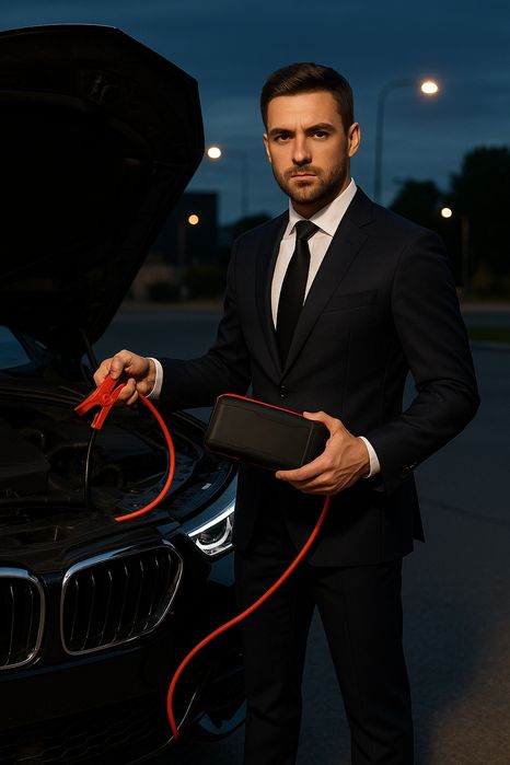 Запуска авто, аккумулятор, любые авто  имеется пусковое устройство