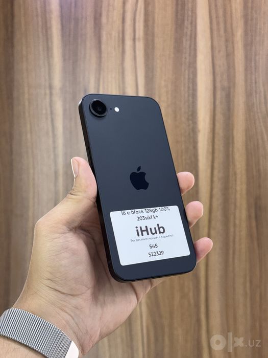 iPhone 16e black 100% k+