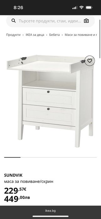 Повивалник Ikea Sundvik