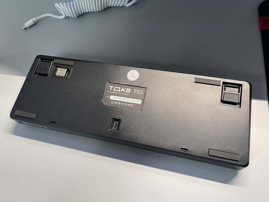 Tastatura mecanica TMKB T63 alb/negru