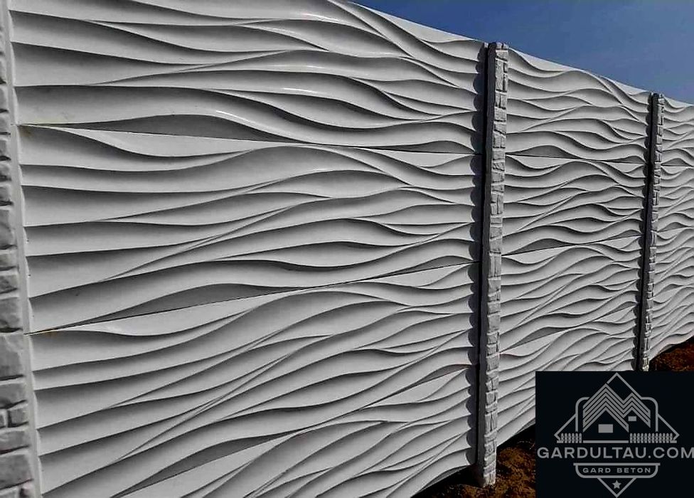 Garduri din placi de beton stalpi beton placi de gard Model Saturn