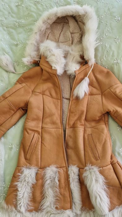 Кожено палто, агнешка кожа