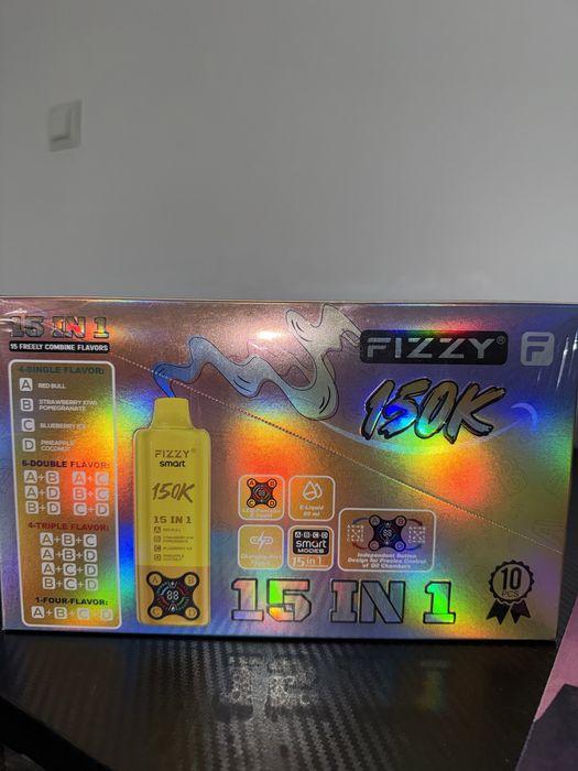 Vape 150,000 fizzy 15 in 1 pachet 4 bucati