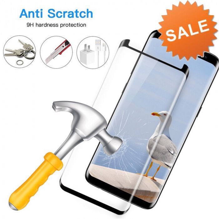 Folie sticla curbata 5D FULL GLUE pentru Samsung Galaxy S9